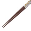 Chopsticks Pair Wood Craft Polka Dot Wood (Natural Wood) Tip,