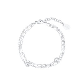 s.Oliver Women's Bracelet 925 Sterling Silver, Precious metal, No Gemstone