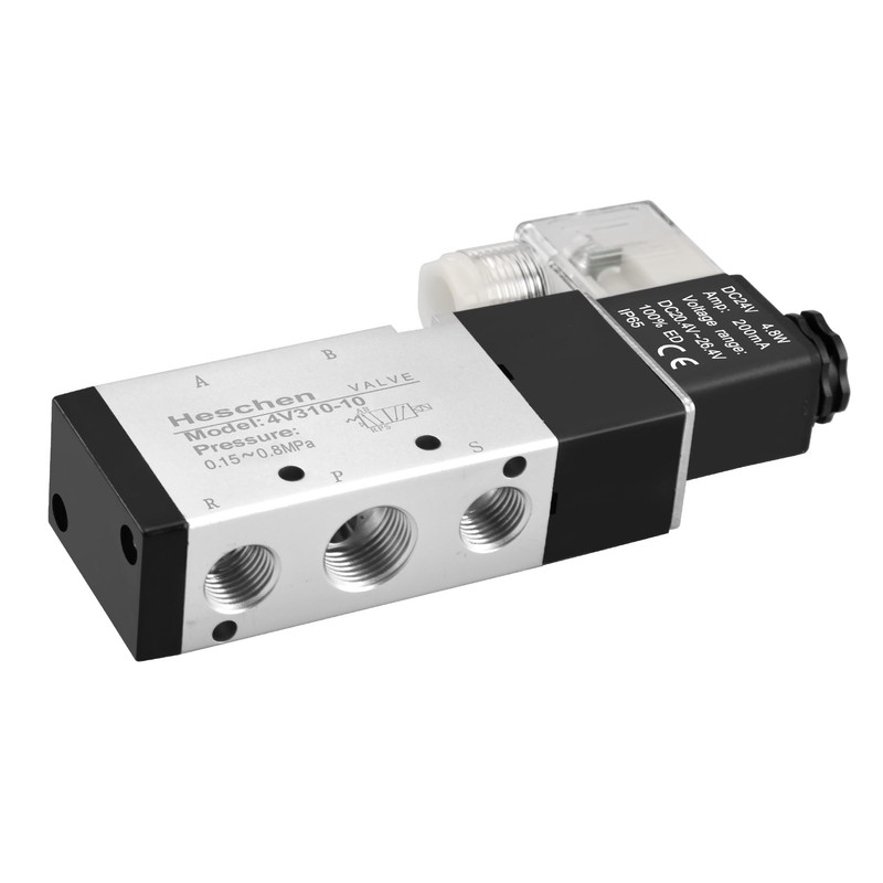 Heschen Electric Pneumatic Solenoid Valve 4V310-10 24V DC 3.0W PT3/8
