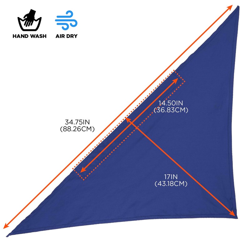 Ergodyne Chill-Its 6710 Evaporative Polymer Cooling Dew Rag, Solid Blue