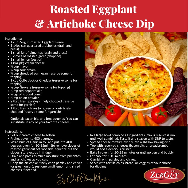 Zergut | Roasted Eggplant Puree | Plant-Based Spread | Kosher