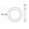 sourcing map Pack of 10 Nitrile Rubber O-Rings 56 mm