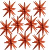 10 Pcs Star Explosion Starburst Balloons One-Piece Foil Cone Balloons