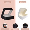 PFAMKEER 36 pcs 9x9x2.5 Inches Bakery Boxes with Window, Cake