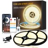 Yeewhale COB LED Strip 3000 K Warm White, App Control