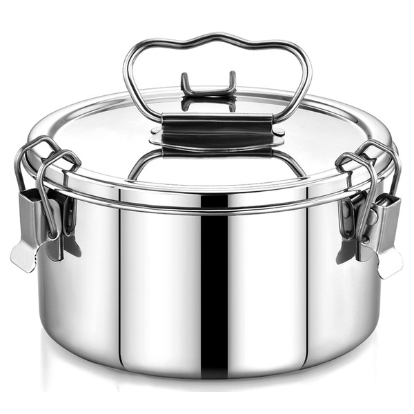 EasyShopForEveryone Stainless Steel Flan Mold 38 oz, Ergonomic Handle for