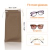 sourcing map 3pcs Eyeglass Pouch Microfiber Sunglasses Storage Bag Portable