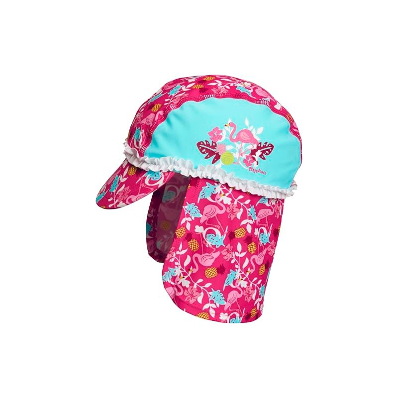 Playshoes Girl's UV Protection Bathing Cap, Swimming Cap Flamingo Cap,