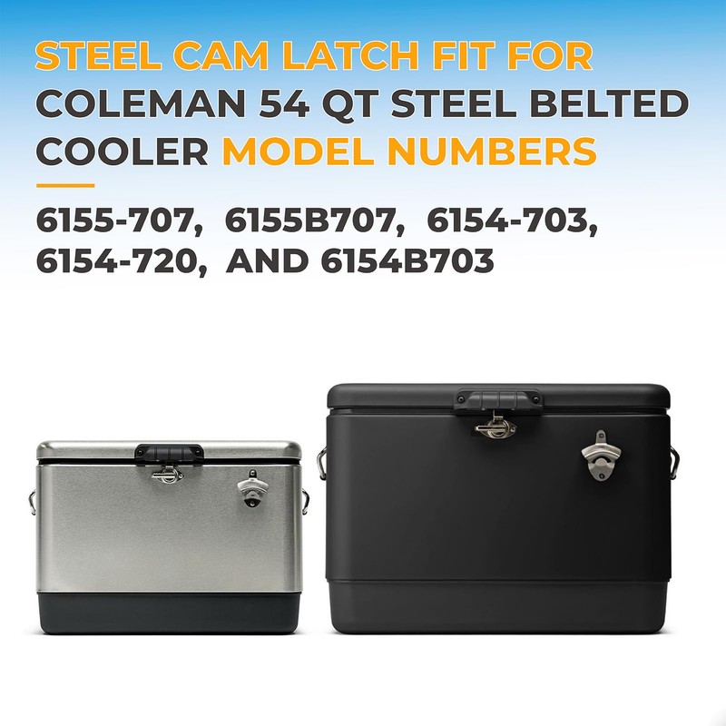 Cooler Cam Latch Compatible with Coleman 54 Qt Steel Belted