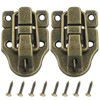 Rierdge 2 Pack Metal Toggle Latch - Duckbilled Hasp Catch