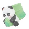Panda Bamboo Pen Holder Cute Shape Large Capacity Resin Multipurpose