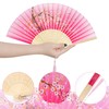 HOVEOX 6 Pieces Folding Fans Foldable Fans Hand Fan Decorative