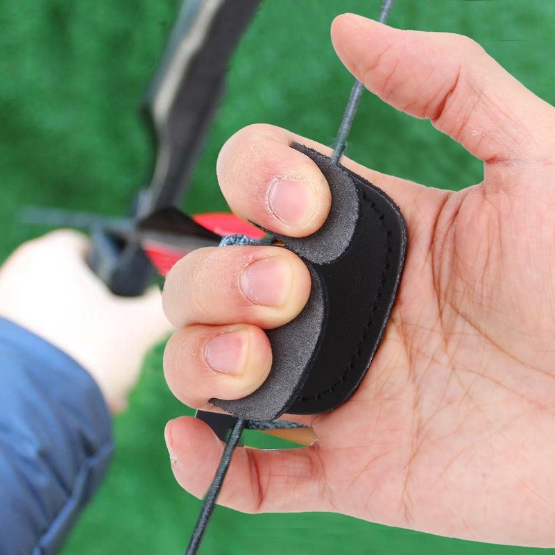 Weiyiroty Soft Archery Finger Guard, Bow Finger Guard, Archery Accessory
