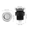 GLEAVI Pneumatic Air Pressure for Garbage Disposal Splashproof Push Button