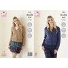 King Cole 5412 Knitting Pattern Womens Cardigans in Baby Alpaca