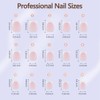 Misssix Uñas Postizas Francesas De Gel, 150 Unidades, Cortas, Cuadradas,