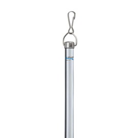 RecPro Acrylic Curtain Rod | Acrylic Wand | 1/2" x 30" | Includes Stainless Steel Snap Clip | Home Accessories