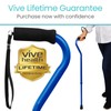 Vive Offset Walking Cane with Comfort-Foam Handle - for Women,