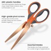 Arteza Craft Scissors, Set of 3, 8-Inch Scissors with Different
