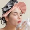 Adult Shower Bath Elderly Elderly Hair Cap Bubble shampoo cap blue
