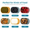 fecoqi 10oz(8pcs) Silicone Snack Containers Food Storage Containers, Reusable Small