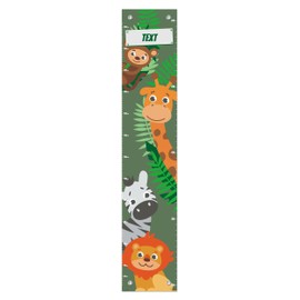 Customized Childrens Bedroom Decor Cute Jungle Animal Friends Growth Chart for Kids Room Growth Chart