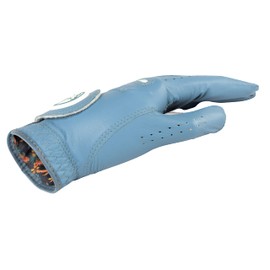 Bahama Links Golf Glove | Ocean Blue | Premium Cabretta Leather | Extremely Durable | Best Golf Glove | Super Soft (Medium/Large, Left)