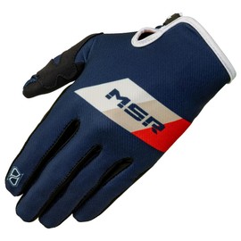 MSR™ Axxis Proto MTB Mountain Bike Dirt Bike Motocross MX BMX Outdoor Sports ATV UTV Powersports Riding Gloves for Men and Women Small Blue/Red/White
