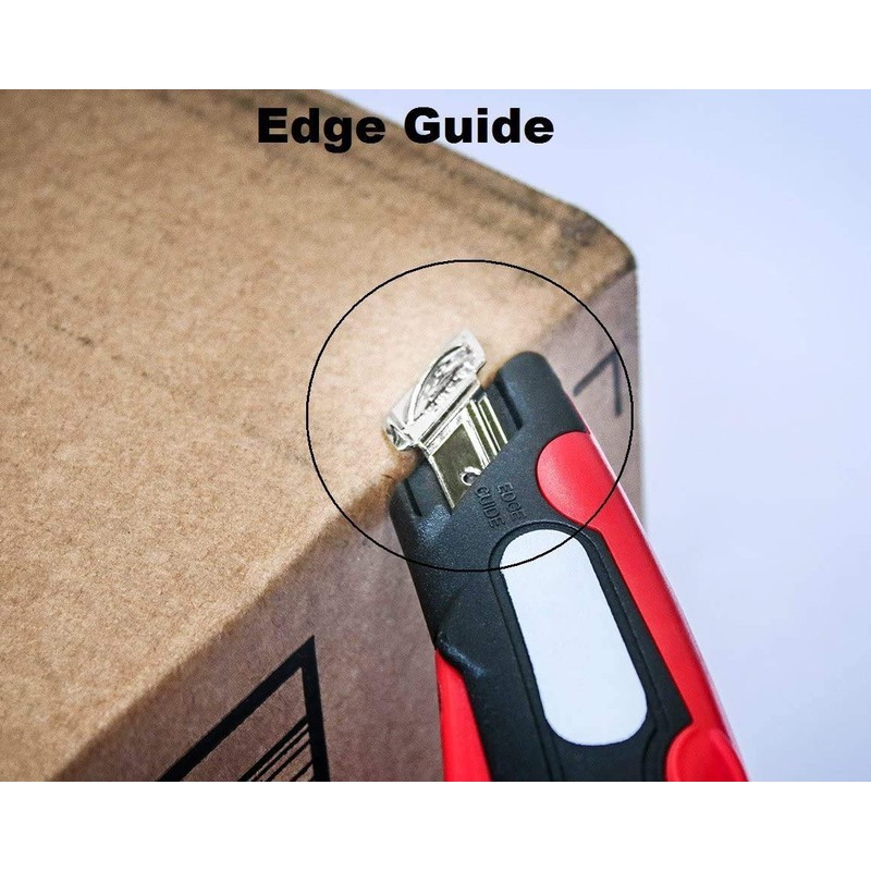 Modern Box Cutter, Extra Tape Cutter at Back, Dual Side