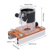 Aluminum Alloy Trimming Machine Cover with Clear Cover, Slot Plate