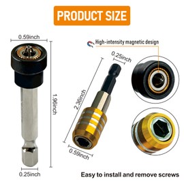 Drywall Drill Bit PH2 Drywall Screw Bit with 2 inch Quick Release Holder