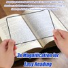 8pcs Page Magnifying Sheet for Reading, 4.7x7.1in & 2.2x3.2in 3X