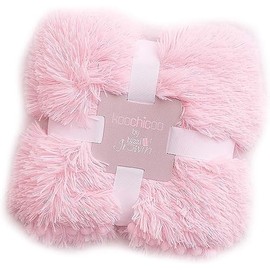 Bizzi Growin Koochicoo Blanket for Girls, Blush Pink