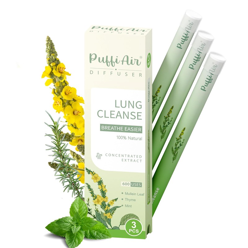 Herbal Diffuser Pen, Detox Diffuser with Mullein, Thyme & Mint