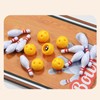 Perfeclan Mini Tabletop Bowling Game Set,Desk Toy Portable Party Favor