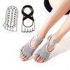 Pilates Yoga Ballet Socks Non-slip Knee High Socks Pink 3ea
