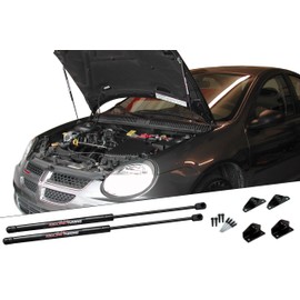 Redline Tuning 21-22005-02 Hood QuickLIFT-Plus System Compatible with Dodge Neon 1995-2005 (All Black Components)