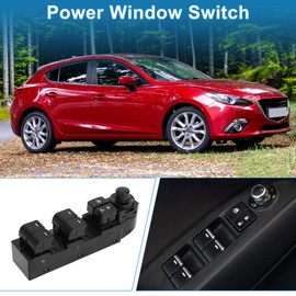 A ABSOPRO Power Window Switch Front Left Driver Side Window Control Switch for Mazda 3 Axela 2018 Black