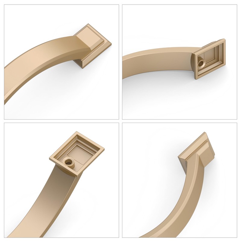 AOOTOCH 10 Pack Champagne Bronze Cabinet Pulls 4 Inch Cabinet