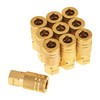 SUNGATOR 1/4'' Air Hose fittings, 10-Pack Brass 1/4 Inch NTP