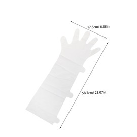 Mikinona 10 Pairs Hand Mask Long Moisturizing Gloves For DIY Hand Mask Clear Hand Bags Hand Covers Hand Spa Supplies