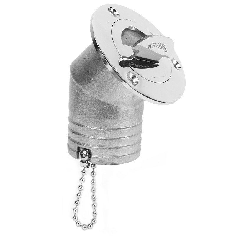 Boat Deck Filler 45° 316 Stainless Steel 38mm Flip Fill