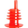 (12-PCS-Red) Free Flow Liquor Pourers Bottle Pour Spouts Speed Pourers