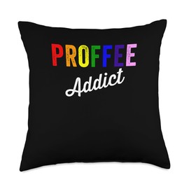 Proffee Addict Blended Drink Of Protein Shake And Coffee Throw Pillow
