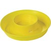 LITTLE GIANT Screw On Poultry Water Base - 1 Quart Color: Yellow