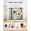 COMOMY 30" Tall Baby Gate for Stairs Doorways, Fits Openings