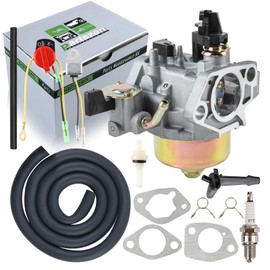 partszen 16100-Z5T-901 Carburetor with Spark Plug Fit for Honda GX390 WT40XK1 WT40XK2 for Greyhound 66492 LF188FD 11/13 HP for Harbor Freight Predator 56101 63083 301/420 CC for DH4240B DXPW4240