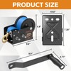 Zanthoxa 3500lbs Boat Trailer Winch, Heavy Duty Boat Winch with