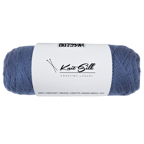 Knitsilk 100% Merino Wool Yarn-Dark-Blue | 200+ Yards| 100gx1 Count