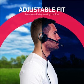 Plantronics HW540 EncorePro Noise Cancelling Convertible Headset for Avaya Phones, Mute Button Telephone Cord Included, Compatible w/J139, J169, J179, 1608,1616, 9610, 9620, 9620L, 9620C, 9630, 9630